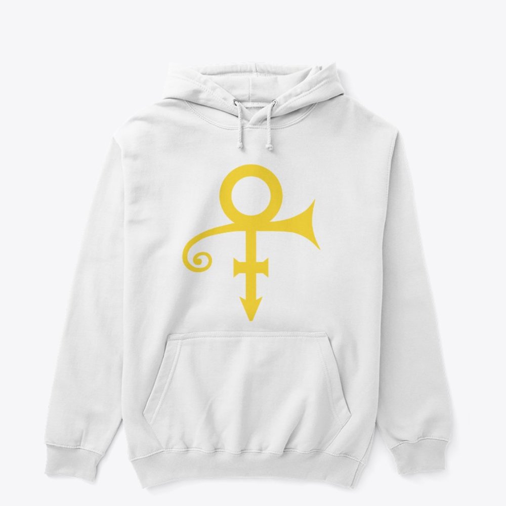 Prince Symbol White Gilden Hoodie